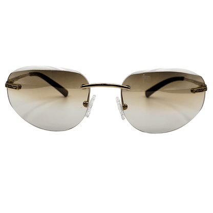 Calvin Klein Sunglasses 297S 533 Gold - Light Brown Gradient