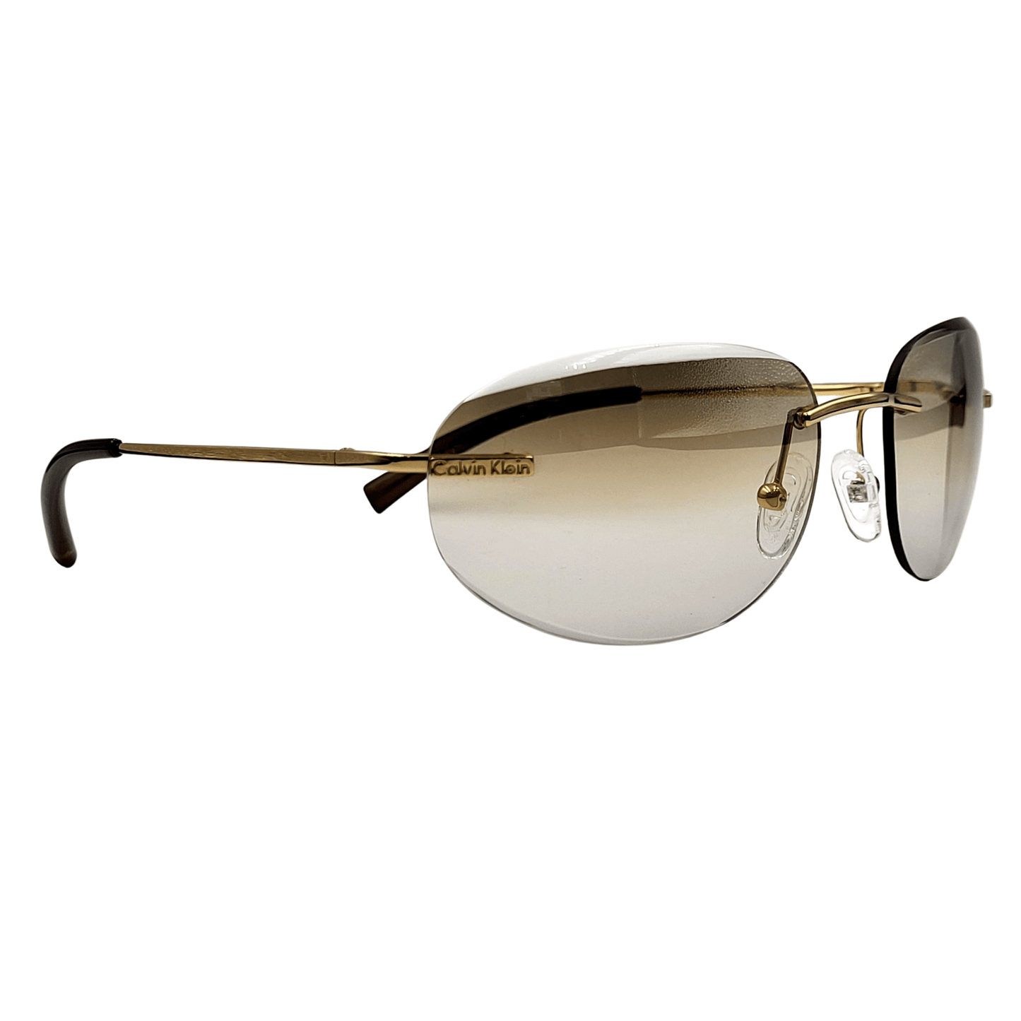 Calvin Klein Sunglasses 297S 533 Gold - Light Brown Gradient