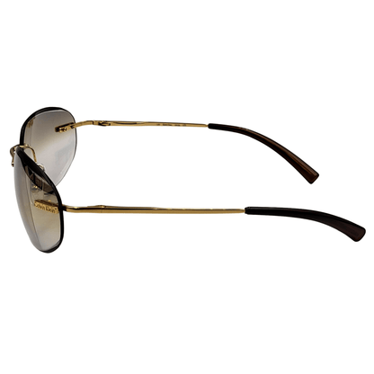 Calvin Klein Sunglasses 297S 533 Gold - Light Brown Gradient