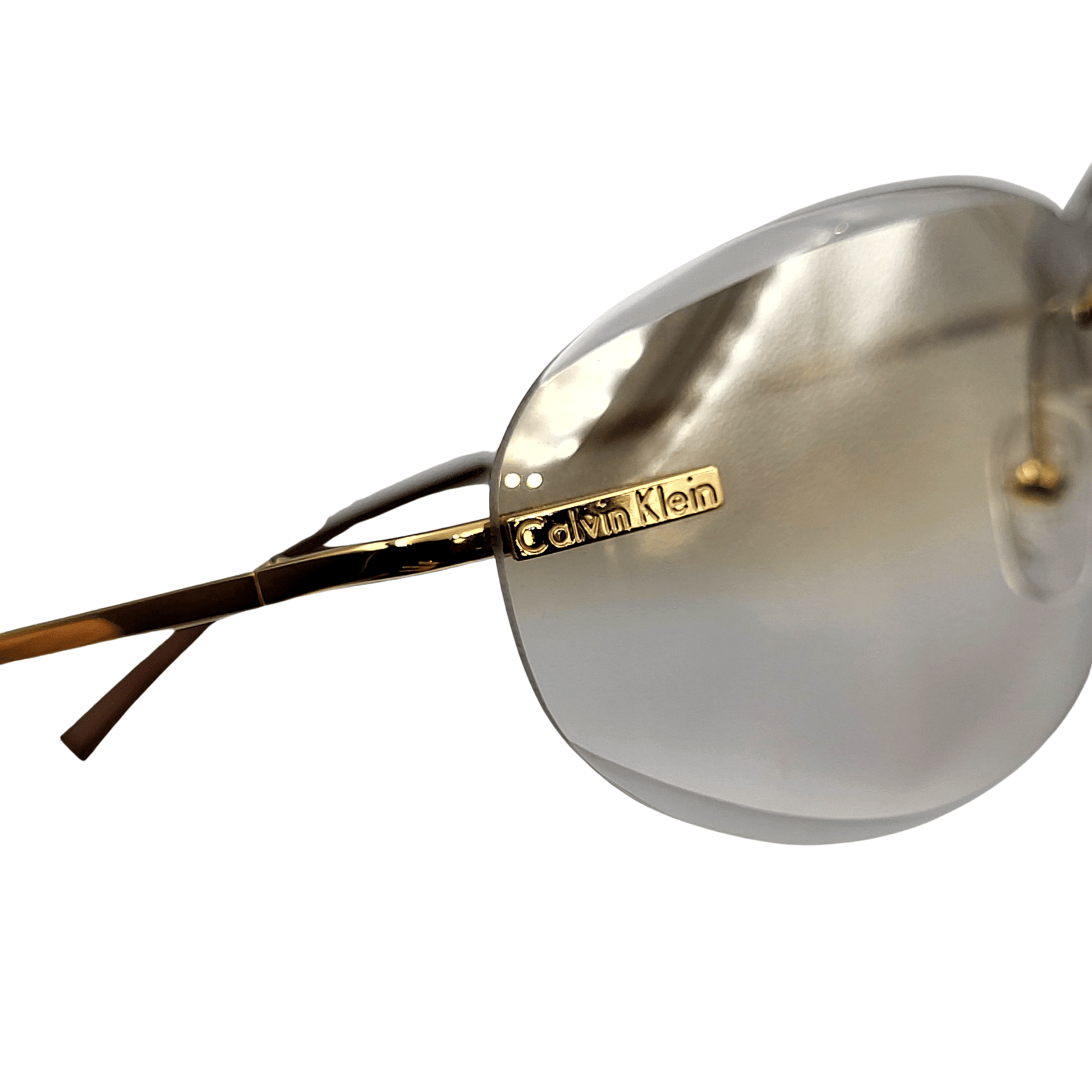 Calvin Klein Sunglasses 297S 533 Gold - Light Brown Gradient