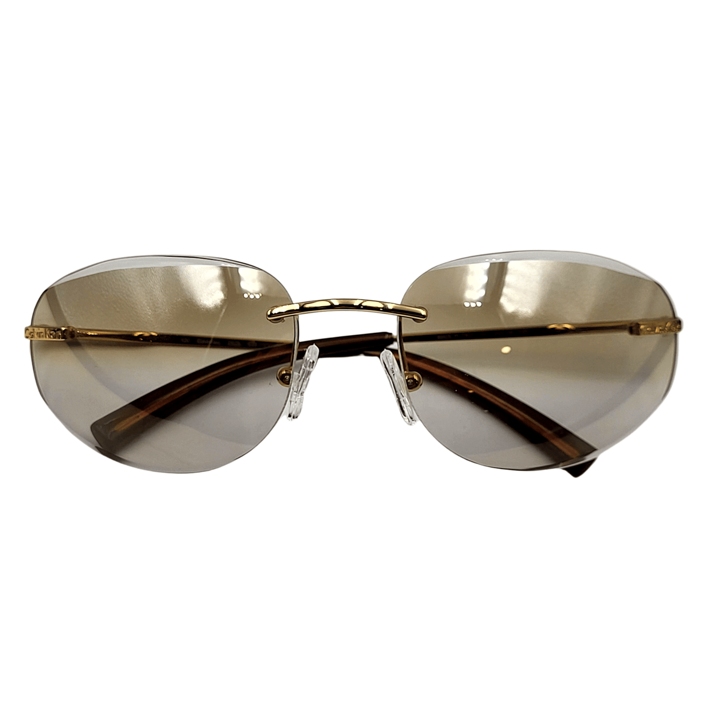 Calvin Klein Sunglasses 297S 533 Gold - Light Brown Gradient