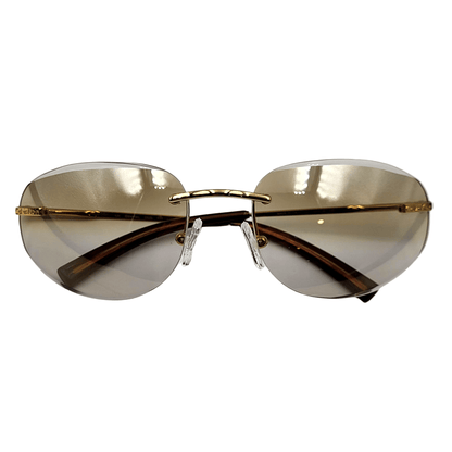 Calvin Klein Sunglasses 297S 533 Gold - Light Brown Gradient