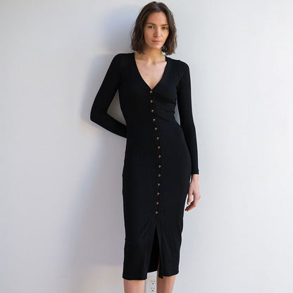 Camila Odonnell - High - Waist Dress by The Nevermore – Unique Dresses by Nevermore Lifestyle & Tech | L Black