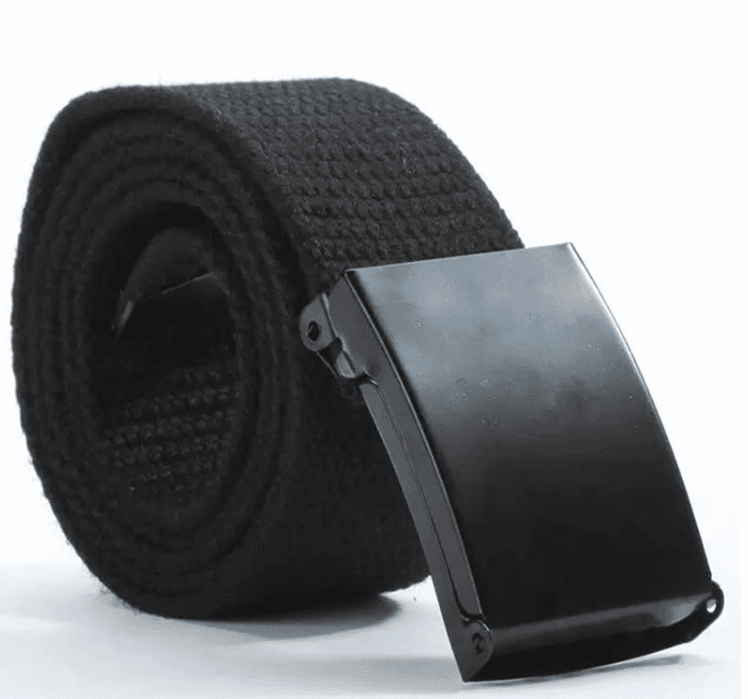 Canvas – Unisex Woven Belt by The Nevermore – Unique Belts by Nevermore Lifestyle & Tech | Black buckle Black