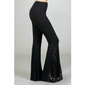 Carnal Machinery - The Nevermore Gothic Pants for Women Lace Trousers – Unique Gothic Fashion for Women by Nevermore Lifestyle & Tech | 2XL Black