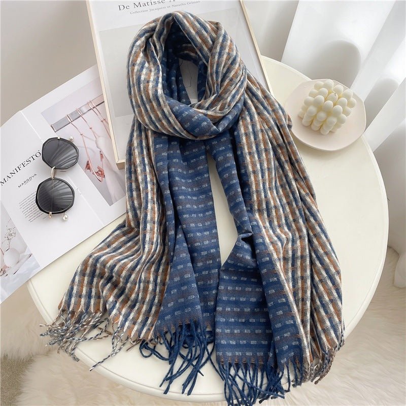 Cashmere Elegance - The Nevermore Cashmere Scarf – Unique Accessories by Nevermore Lifestyle & Tech | 200x63cm Navy Blue