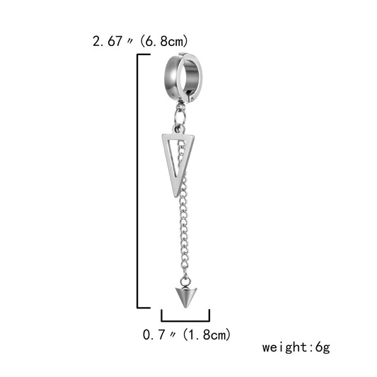 Caspian Cursedwell - The Nevermore Men's Long Chain Earrings – Unique Gothic Earrings by Nevermore Lifestyle & Tech |