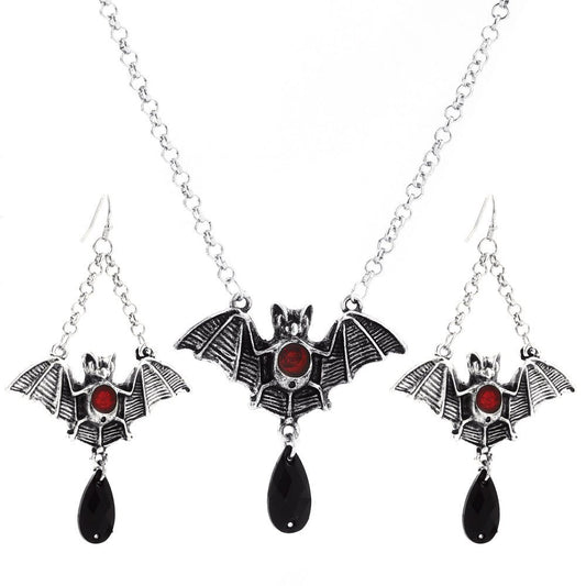 Cassandra Farnsworth - Gothic Bat Jewelry Set by The Nevermore – Unique Gothic Jewelry by Nevermore Lifestyle & Tech |