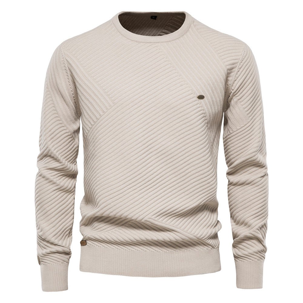Casual long sleeve Sweater - The Nevermore Pullover for Man – Unique Pullover by Nevermore Lifestyle & Tech | L Apricot