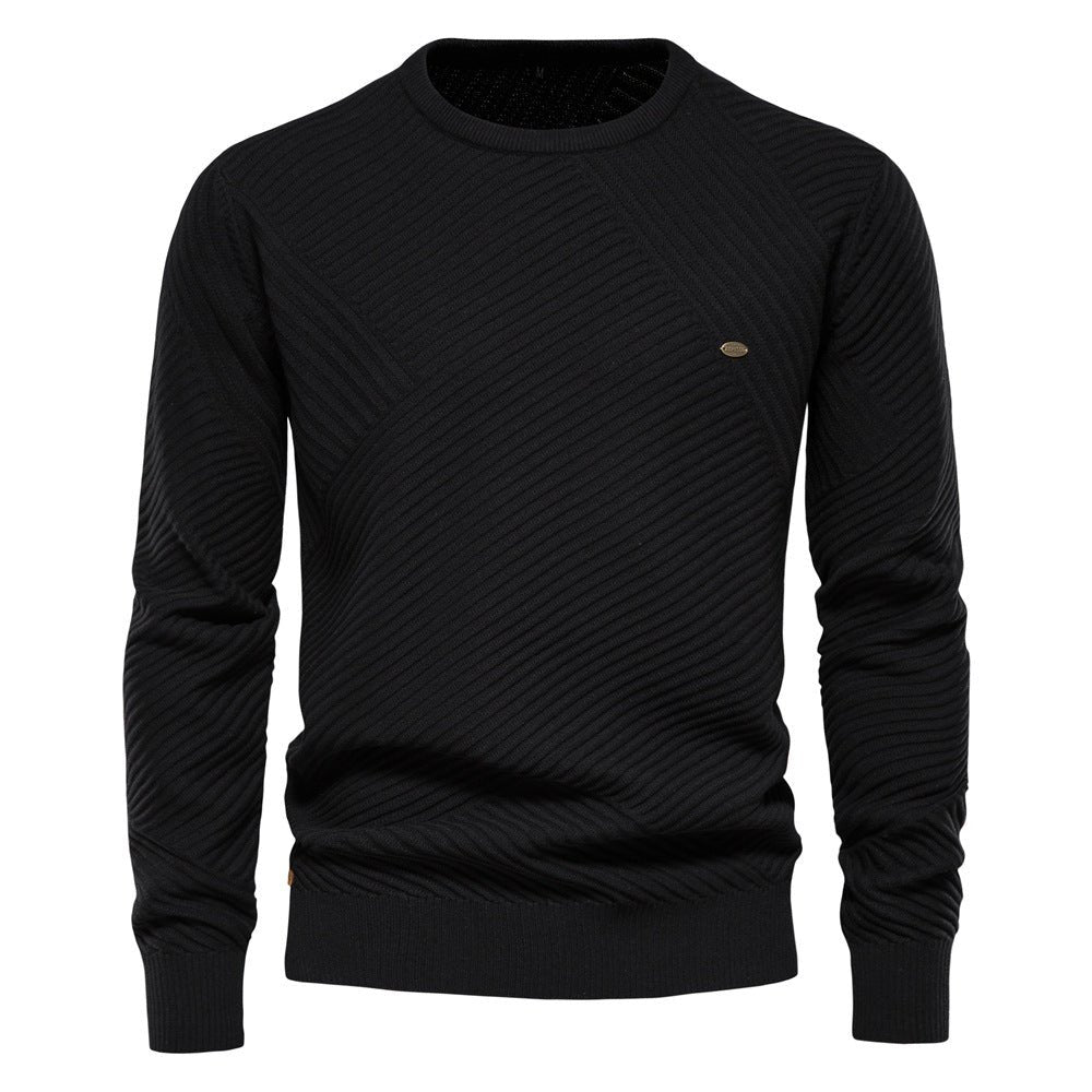 Casual long sleeve Sweater - The Nevermore Pullover for Man – Unique Pullover by Nevermore Lifestyle & Tech | L Black