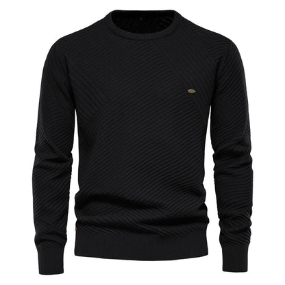 Casual long sleeve Sweater - The Nevermore Pullover for Man – Unique Pullover by Nevermore Lifestyle & Tech | L Black