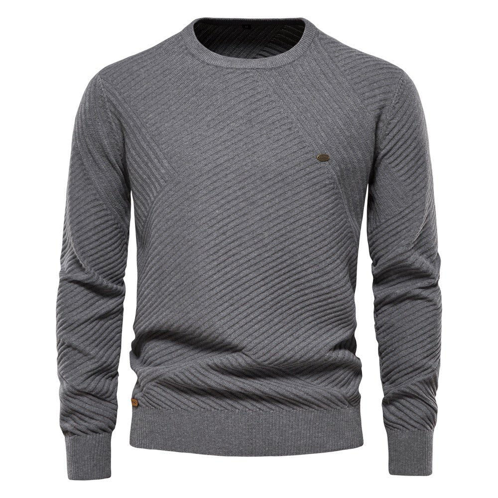 Casual long sleeve Sweater - The Nevermore Pullover for Man – Unique Pullover by Nevermore Lifestyle & Tech | L Medium Gray