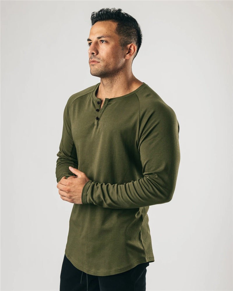 Casual Long Sleeve - The Nevermore Blouses for Man – Unique Blouses by Nevermore Lifestyle & Tech | 2XL Army Green