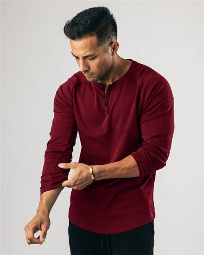 Casual Long Sleeve - The Nevermore Blouses for Man – Unique Blouses by Nevermore Lifestyle & Tech | 2XL Red