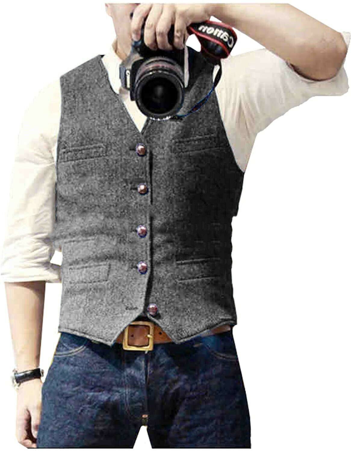 Casual Vest for Man - The Nevermore Vests for Man – Unique Vest by Nevermore Lifestyle & Tech | 2XL Grey