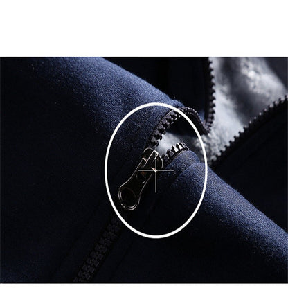 Cedric Ironhand - The Nevermore Hooded Fitness Sweater with Zipper - Set for Men – Unique Men's Fashion by Nevermore Lifestyle & Tech | 3XL Black