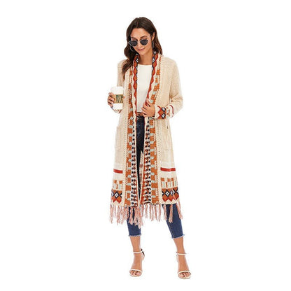 Celestial Nomad - Boho Cardigan by The Nevermore – Unique Cardigans by Nevermore Lifestyle & Tech | L Apricot