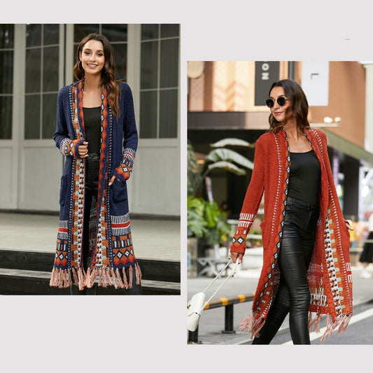 Celestial Nomad - Boho Cardigan by The Nevermore – Unique Cardigans by Nevermore Lifestyle & Tech | L Apricot