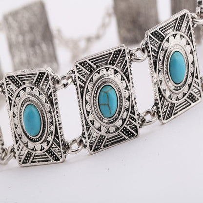 Celeura Bluehair - The Nevermore Boho turquoise necklace – Unique Boho Style by Nevermore Lifestyle & Tech | 1 Silver
