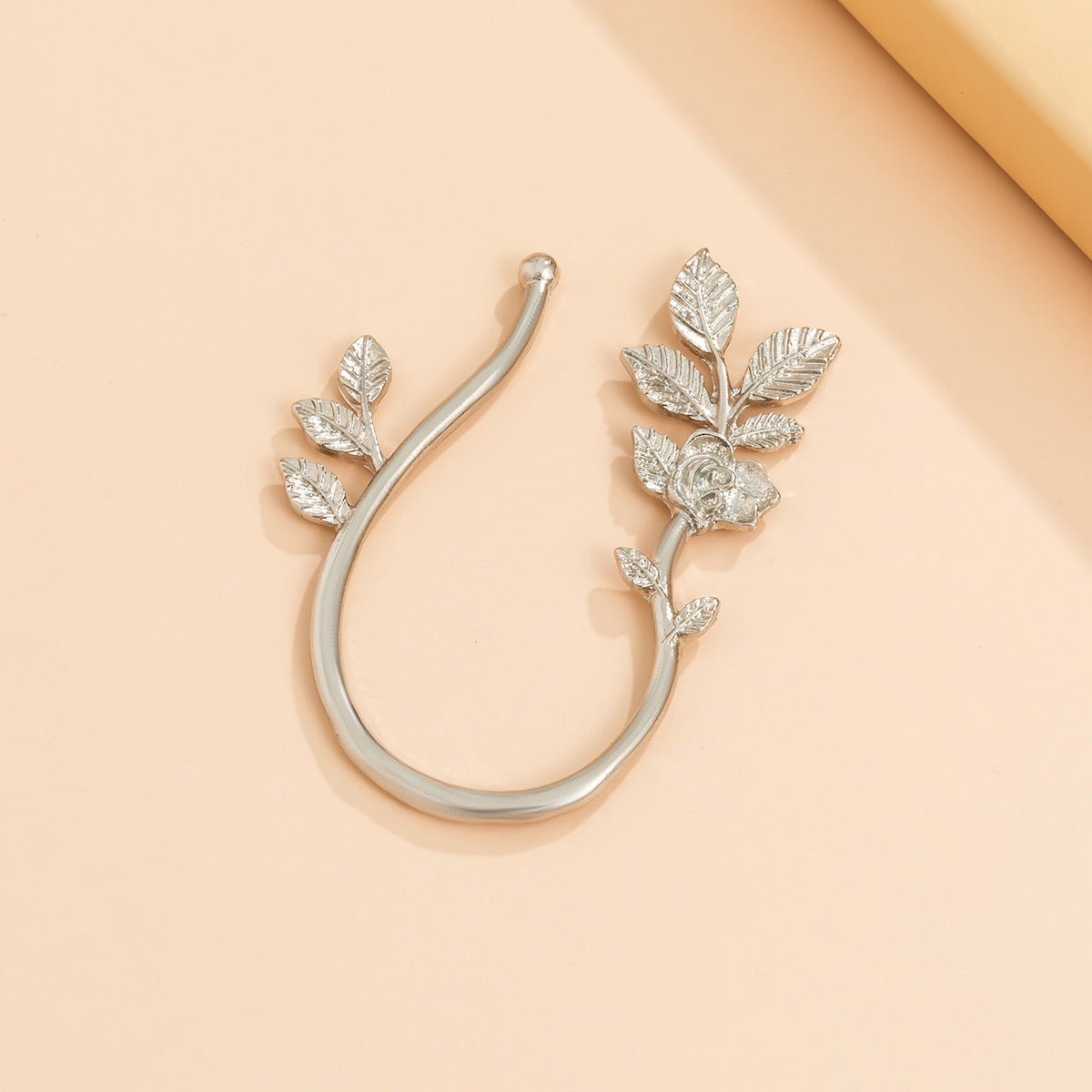 Citadel - Retro Rose Flower Ear Wraps by The Nevermore – Unique Earrings by Nevermore Lifestyle & Tech | 1PCS Silver