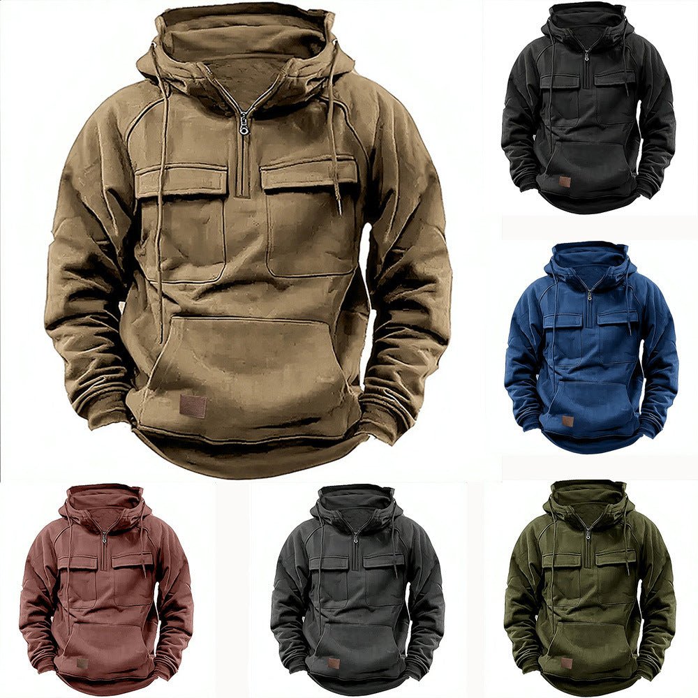 Cityscape - The Nevermore Men's Hooded – Unique Hoodies by Nevermore Lifestyle & Tech | L Army Green