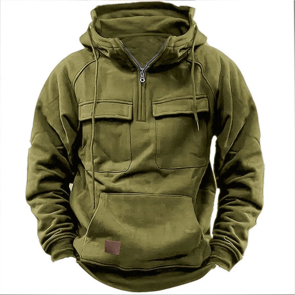 Cityscape - The Nevermore Men's Hooded – Unique Hoodies by Nevermore Lifestyle & Tech | L Army Green