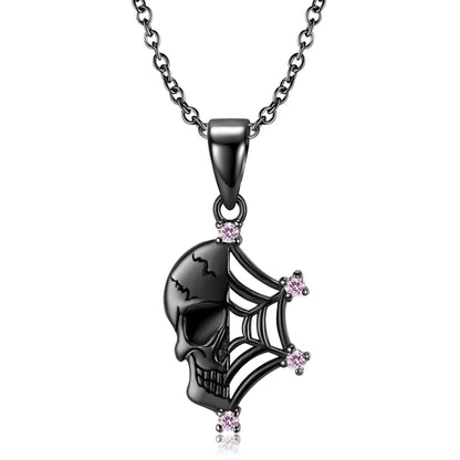 Cobweb Skull - Gothic Silver Pendant by The Nevermore – Unique Gothic Pendants by Nevermore Lifestyle & Tech | Set