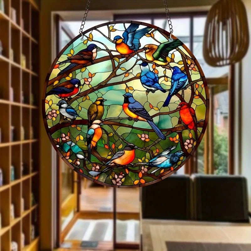 ColorBloom Flight - Acrylic Suncatcher Art by The Nevermore