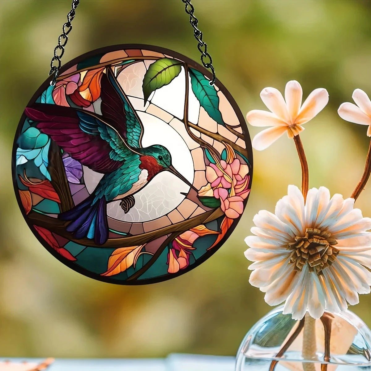 ColorBloom Flight - Acrylic Suncatcher Art by The Nevermore