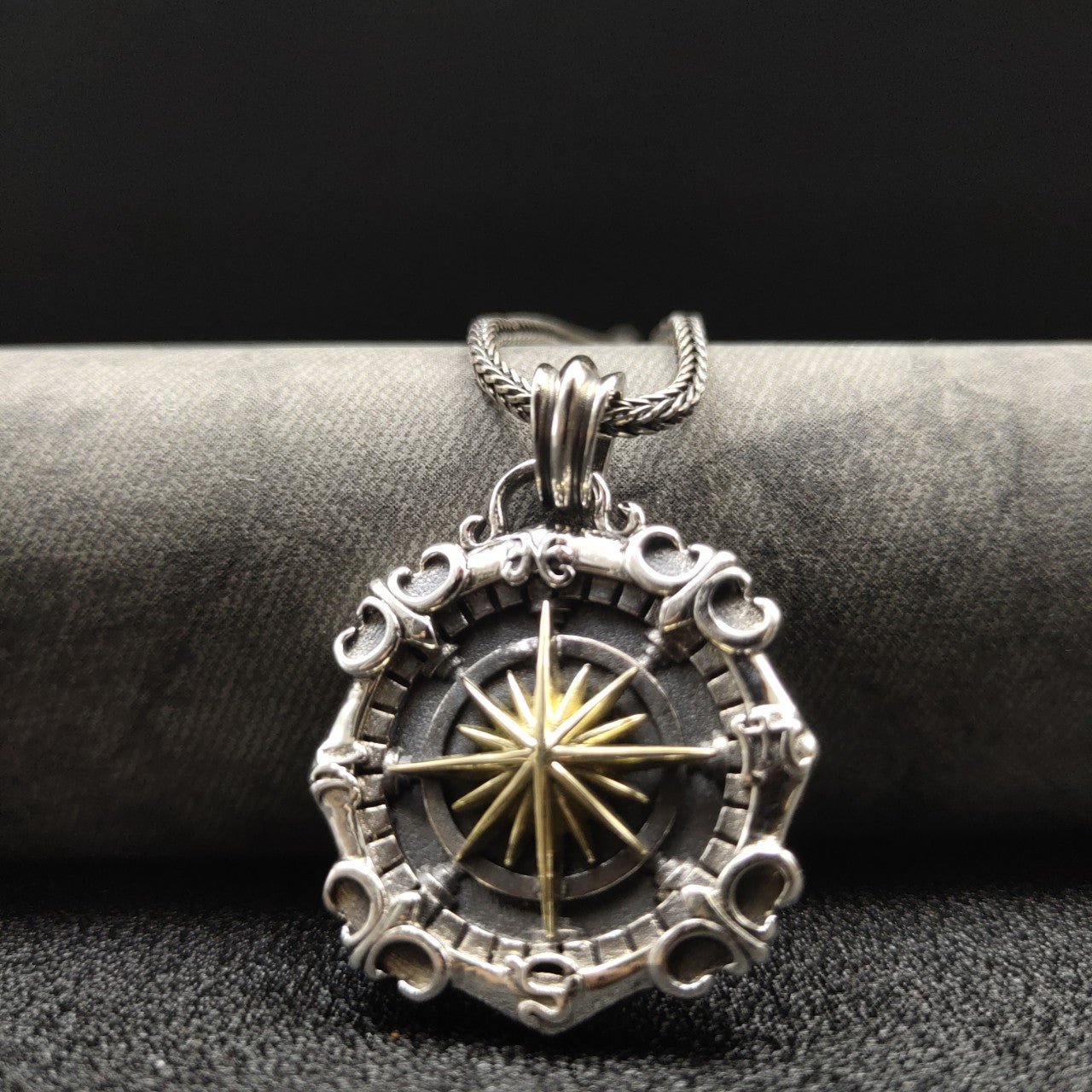Compass - The Nevermore Pendant S925 Sterling Silver Men's Necklace – Unique Jewelry by Nevermore Lifestyle & Tech | Single Pendant