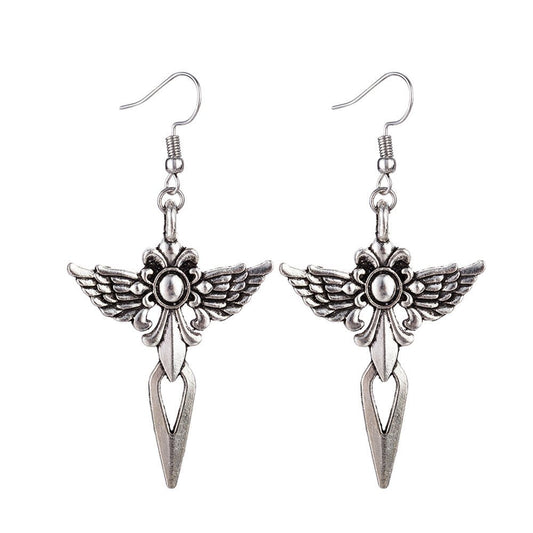 Cora Death - The Nevermore Gothic Earrings Angel Wings – Unique Gothic Earrings by Nevermore Lifestyle & Tech |