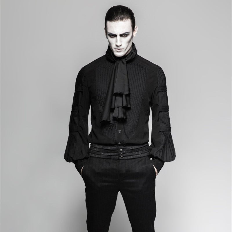 Corbin - The Nevermore Gothic Shirt for Men – Unique Gothic Fashion for Men by Nevermore Lifestyle & Tech | 2XL Black