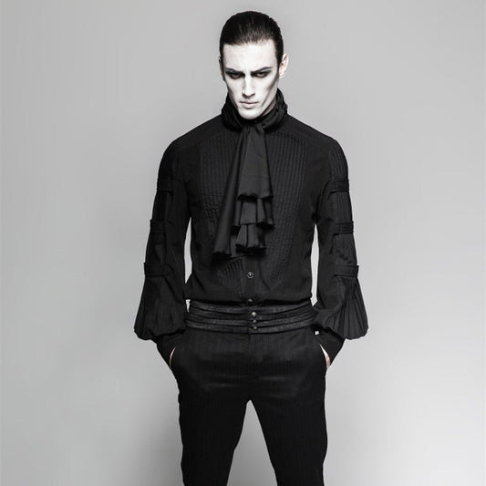 Corbin - The Nevermore Gothic Shirt for Men – Unique Gothic Fashion for Men by Nevermore Lifestyle & Tech | 2XL Black