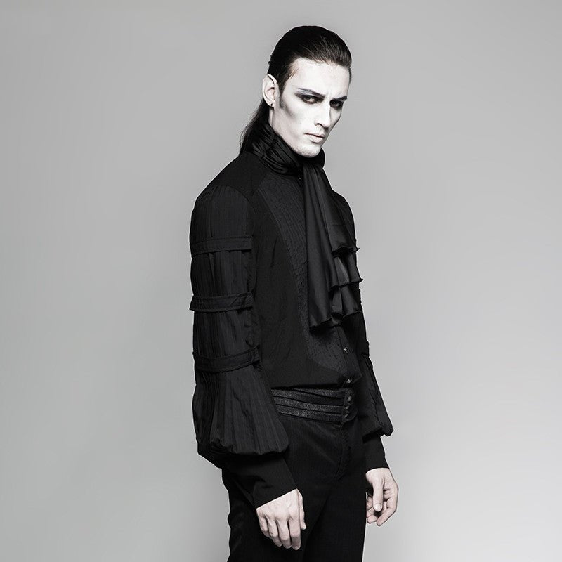 Corbin - The Nevermore Gothic Shirt for Men – Unique Gothic Fashion for Men by Nevermore Lifestyle & Tech | 2XL Black