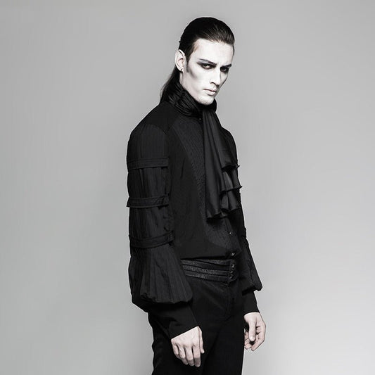 Corbin - The Nevermore Gothic Shirt for Men – Unique Gothic Fashion for Men by Nevermore Lifestyle & Tech | 2XL Black
