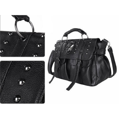Cordelia Skullcap - The Nevermore Gothic Handbag for Women – Unique Gothic Accessories by Nevermore Lifestyle & Tech | Black