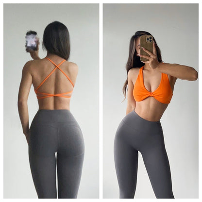 Yoga Breathable Vest Bra For External Wear