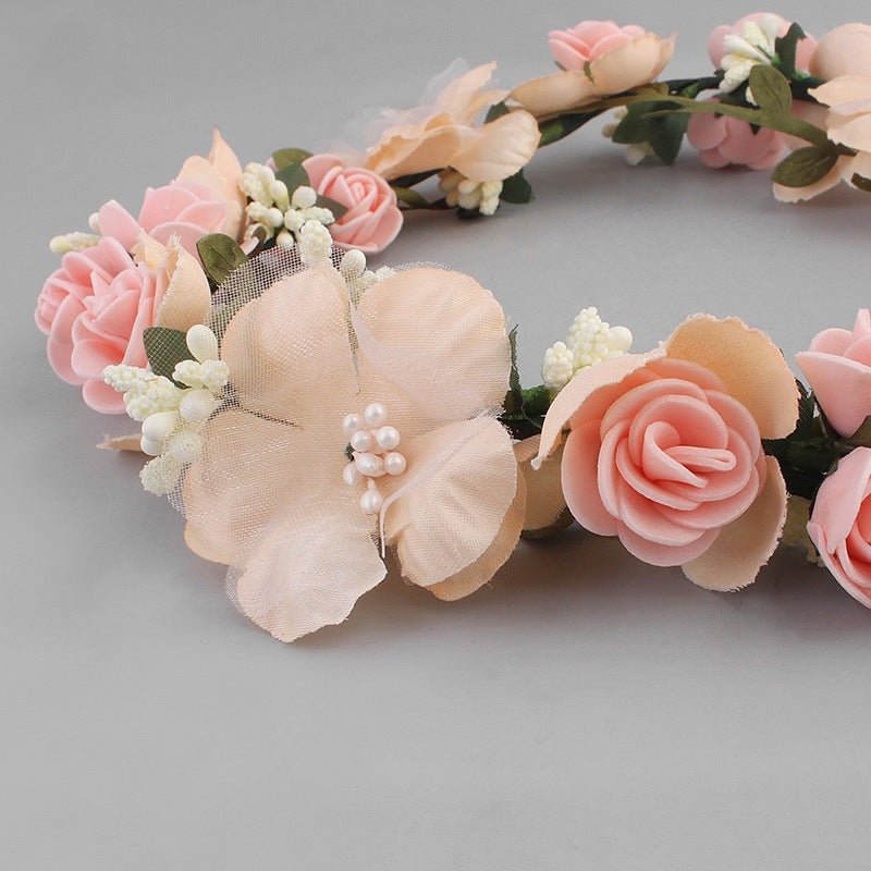 Countess Culthhilda - Fabric Flowers Headband by The Nevermore – Unique Headbands by Nevermore Lifestyle & Tech | Brown
