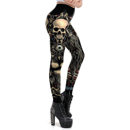 Cratis - The Nevermore Gothic Leggings for Woman – Unique Gothic Fashion for Women by Nevermore Lifestyle & Tech | L Black