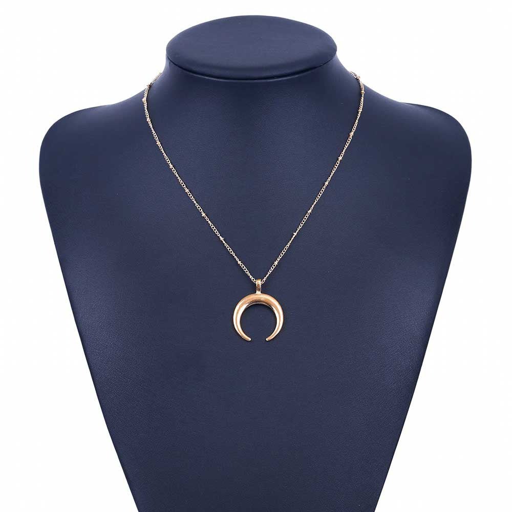 Crescent Moon - The Nevermore Boho Pendant – Unique Boho Pendants by Nevermore Lifestyle & Tech | Gold