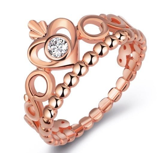 Crown Heart - The Nevermore Ring 925 Sterling Silver – Unique Rings for Women by Nevermore Lifestyle & Tech | Bright Silver 10