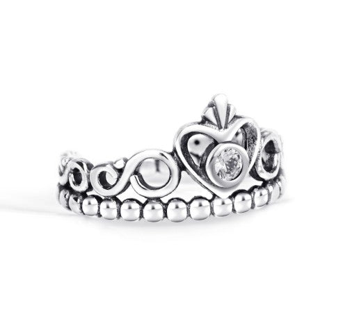 Crown Heart - The Nevermore Ring 925 Sterling Silver – Unique Rings for Women by Nevermore Lifestyle & Tech | Bright Silver 10
