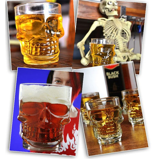 Crystal Skull Beer Glass - The Nevermore Gothic Home Decor Drinkware – Unique Gothic Home Decor by Nevermore Lifestyle & Tech | As shown