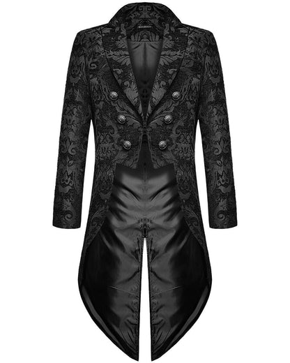 Damien - The Nevermore Gothic Coat for Men – Unique Gothic Fashion for Men by Nevermore Lifestyle & Tech | Black 2XL
