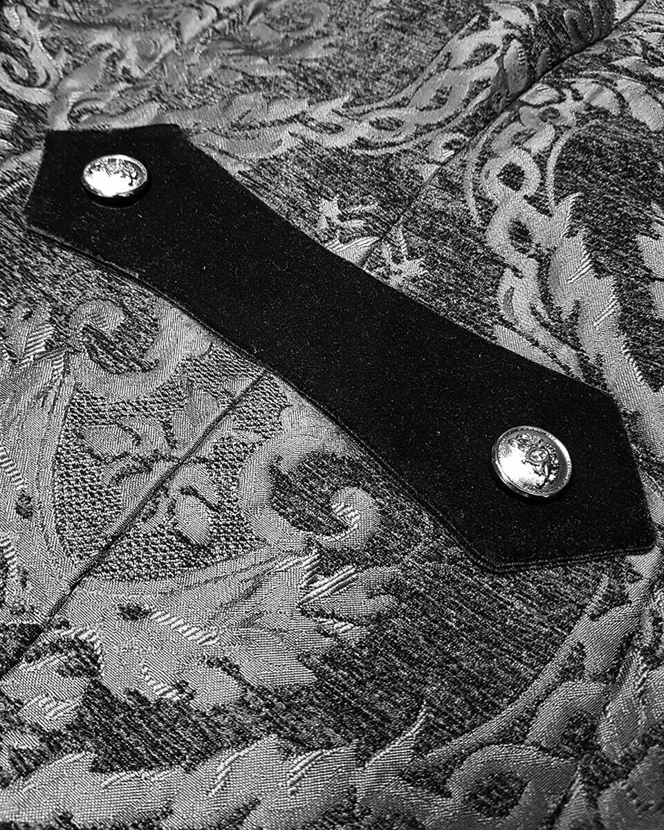 Damien - The Nevermore Gothic Coat for Men – Unique Gothic Fashion for Men by Nevermore Lifestyle & Tech | Black 2XL