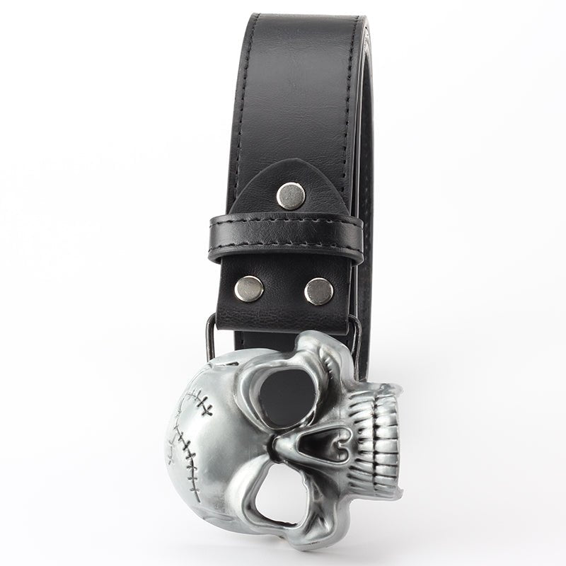 Demetrius Wraith Skull - The Nevermore Gothic Belt – Unique Gothic Fashion by Nevermore Lifestyle & Tech | Black