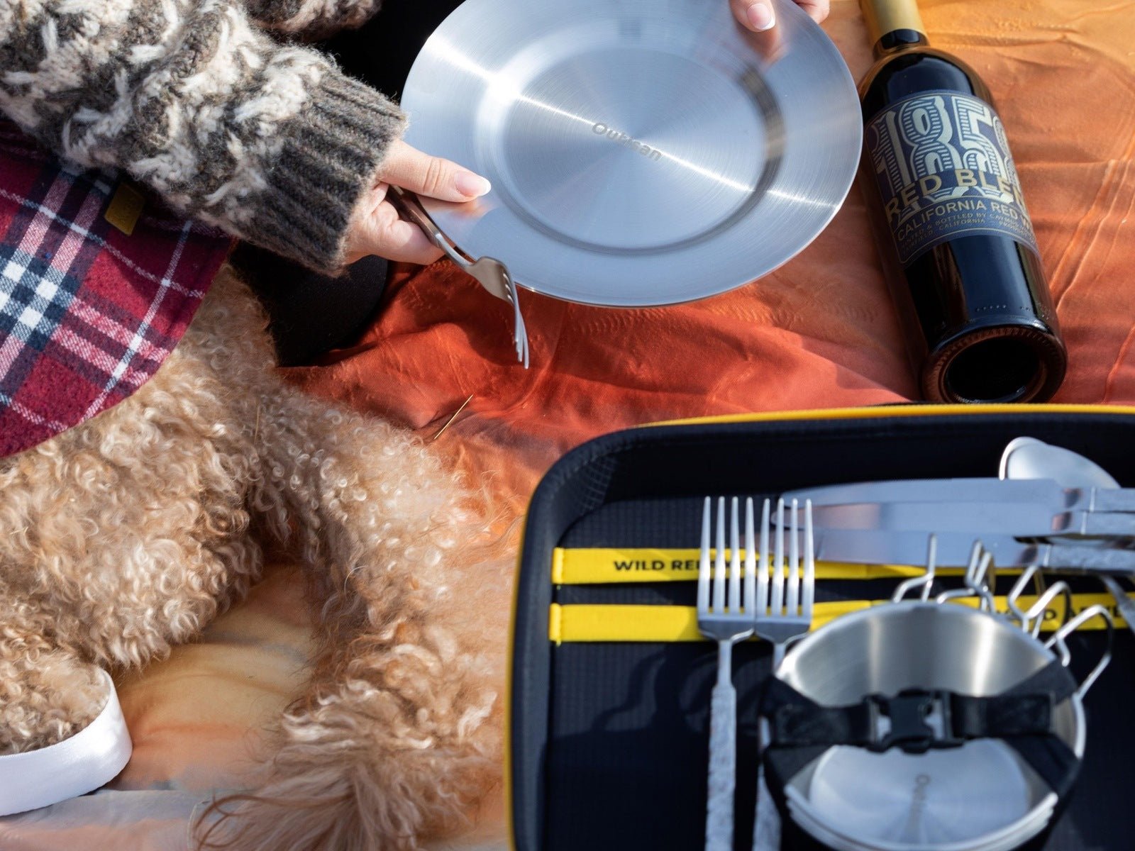 Outdoor Dining Set Organizer Bag For Picnics And Camping