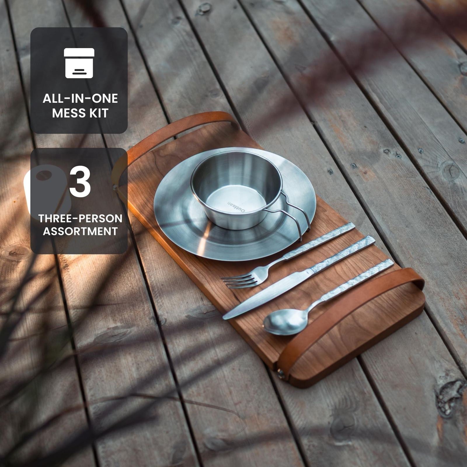 Outdoor Dining Set Organizer Bag For Picnics And Camping