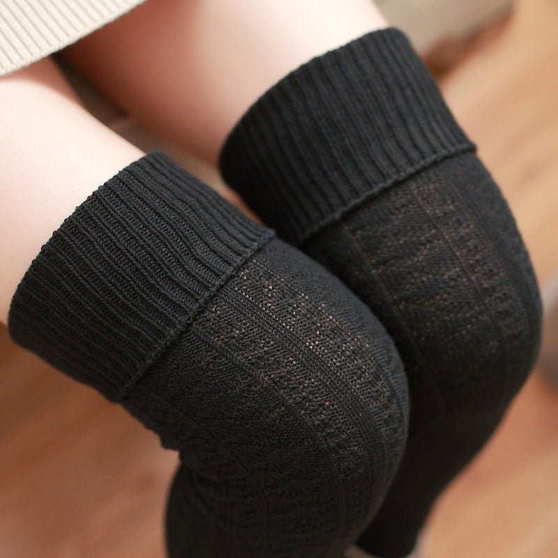 Divine Girl - The Nenermore Women's Cotton Long Tube Socks – Unique Women's Fashion by Nevermore Lifestyle & Tech | One size Black