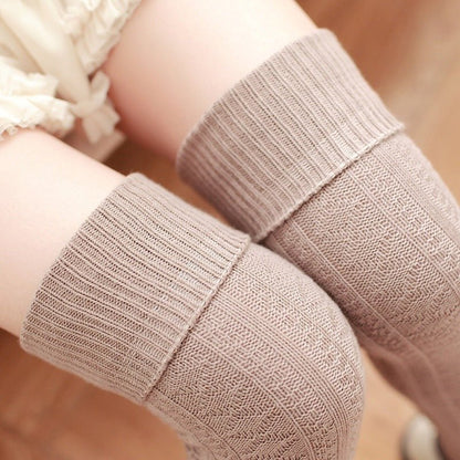 Divine Girl - The Nenermore Women's Cotton Long Tube Socks – Unique Women's Fashion by Nevermore Lifestyle & Tech | One size Khaki